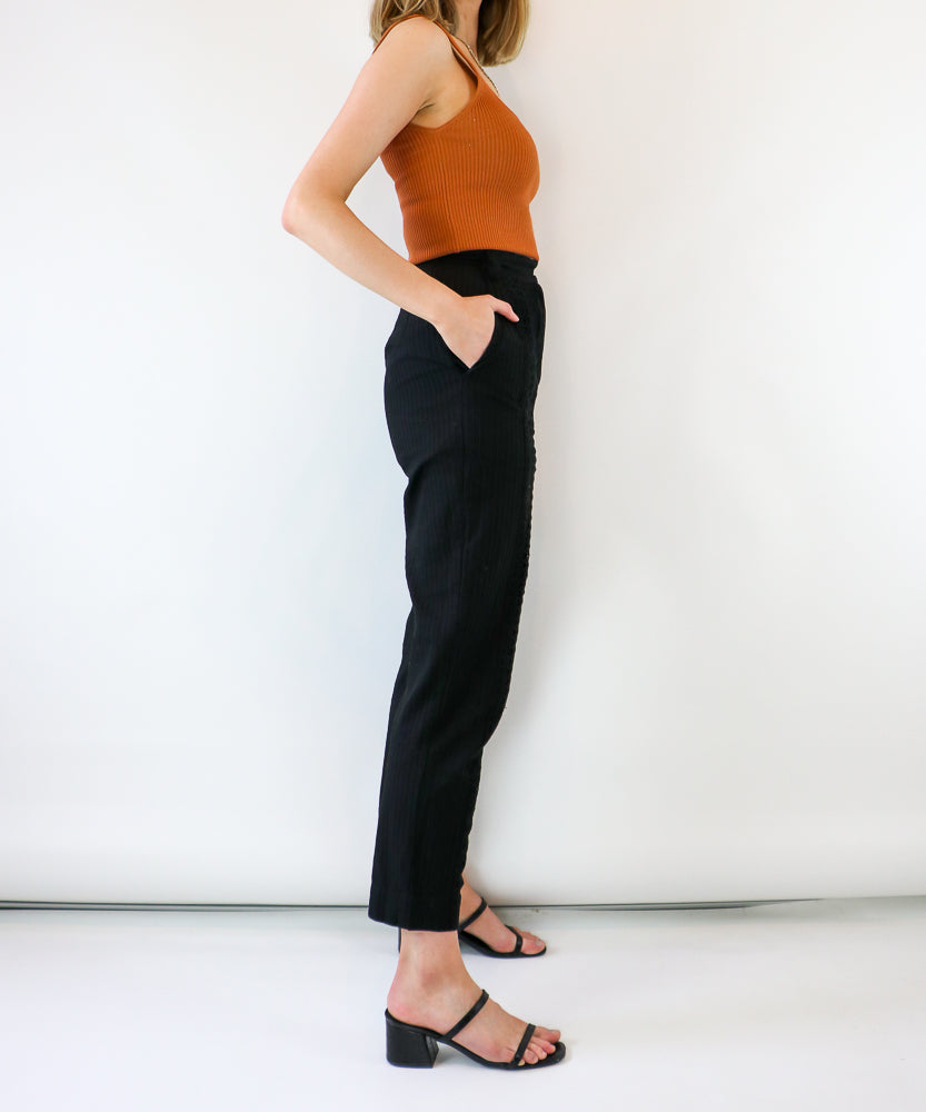 ALICE MCCALL BLACK TROUSERS (XS)