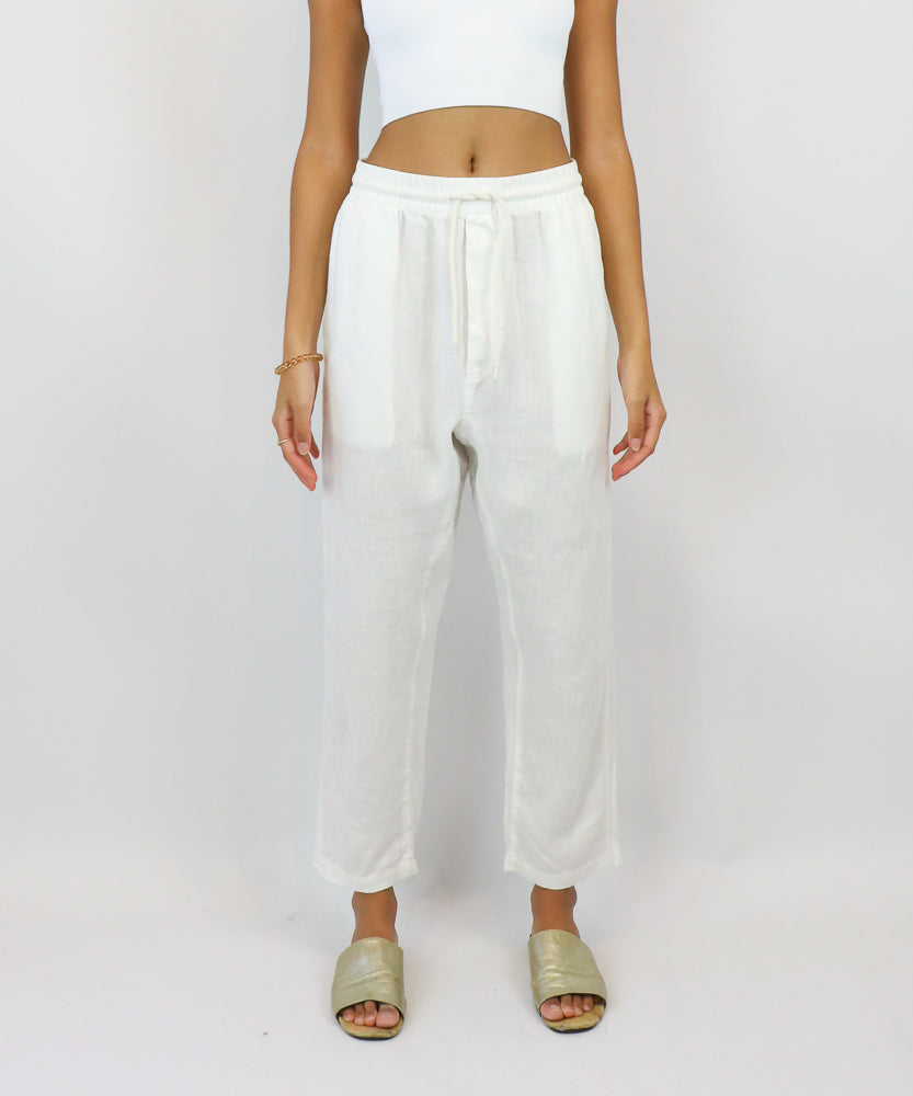 ASSEMBLY LABEL WHITE LOUNGE PANTS (S)