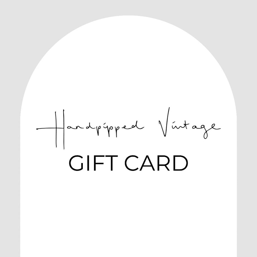 HANDPIPPED VINTAGE GIFT CARD