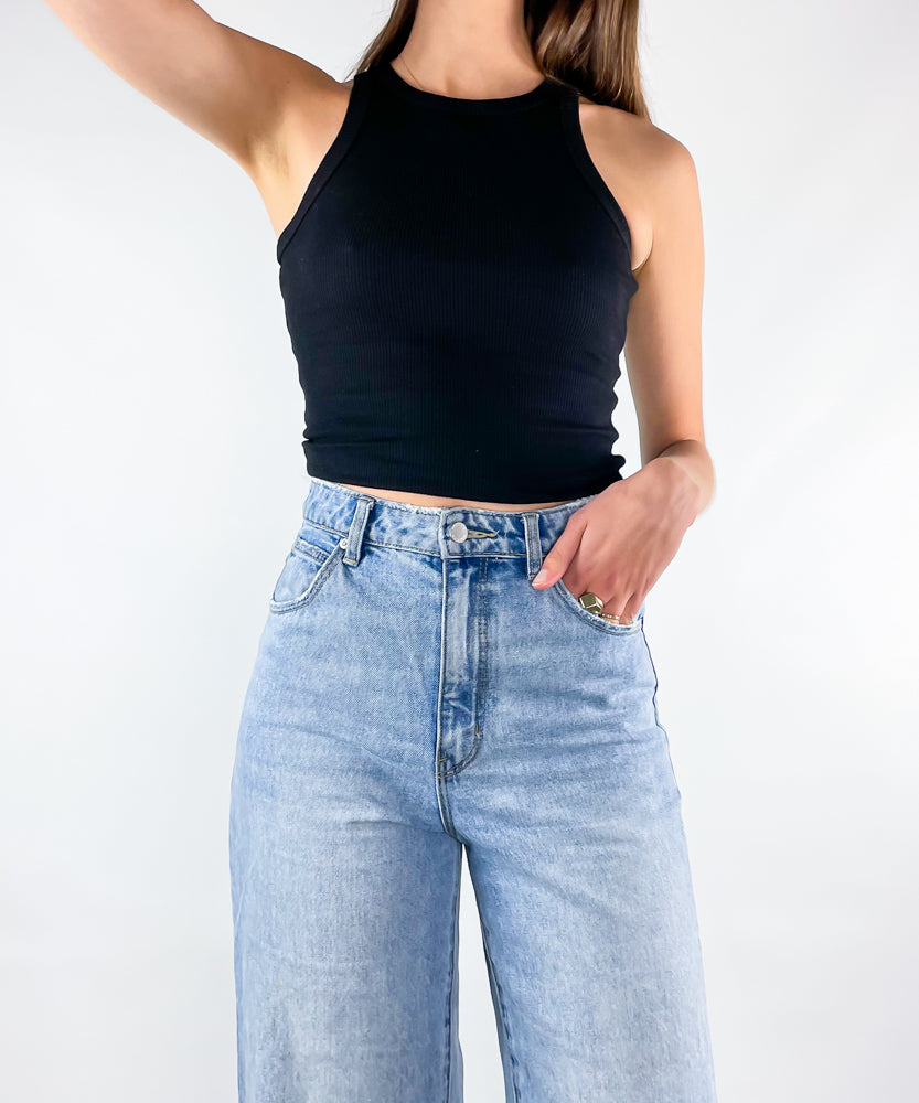 ROLLA'S HIGH RISE WIDE LEG JEANS (S)