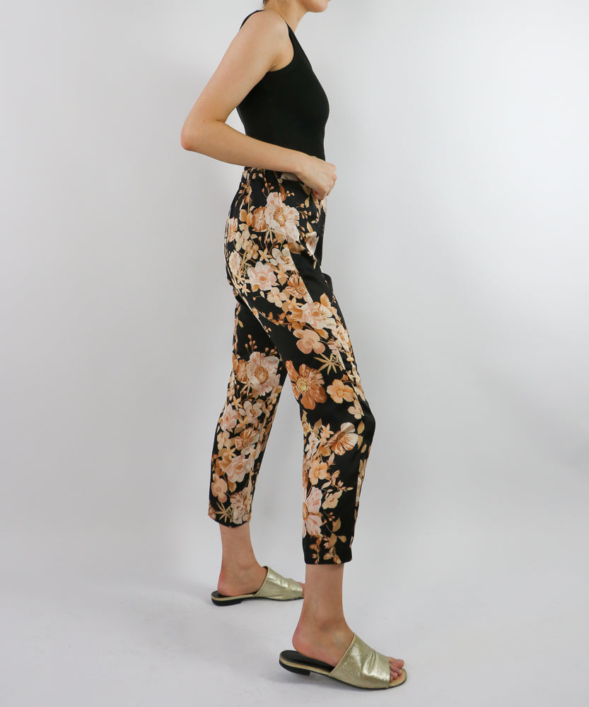 FLORAL LOUNGE TOP AND PANT SET (AU6-10)