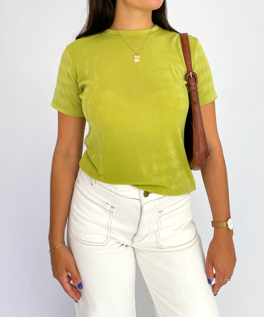 90’S LIME KNIT TEE (8-12)