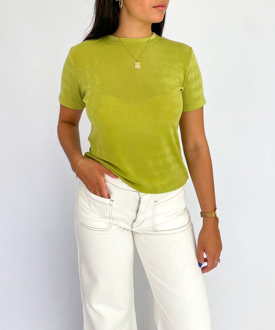 90’S LIME KNIT TEE (8-12)